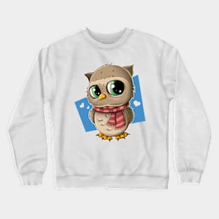 Cute and Sweet Holiday Owl Crewneck Sweatshirt